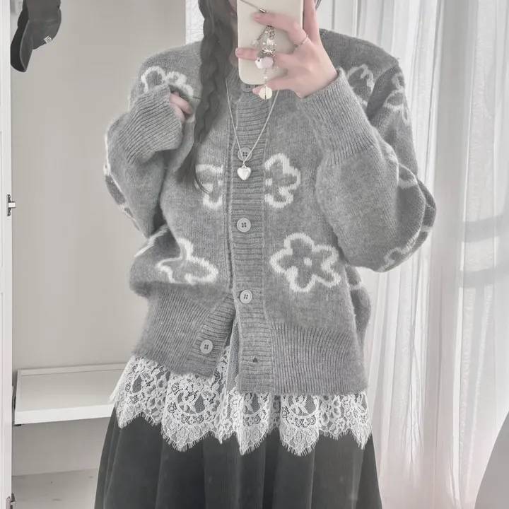 [뭉개구름💭/러블리] 입는순간 귀여움*-* 하튜 탄탄 데일리 니트 가디건 상세 이미지 13