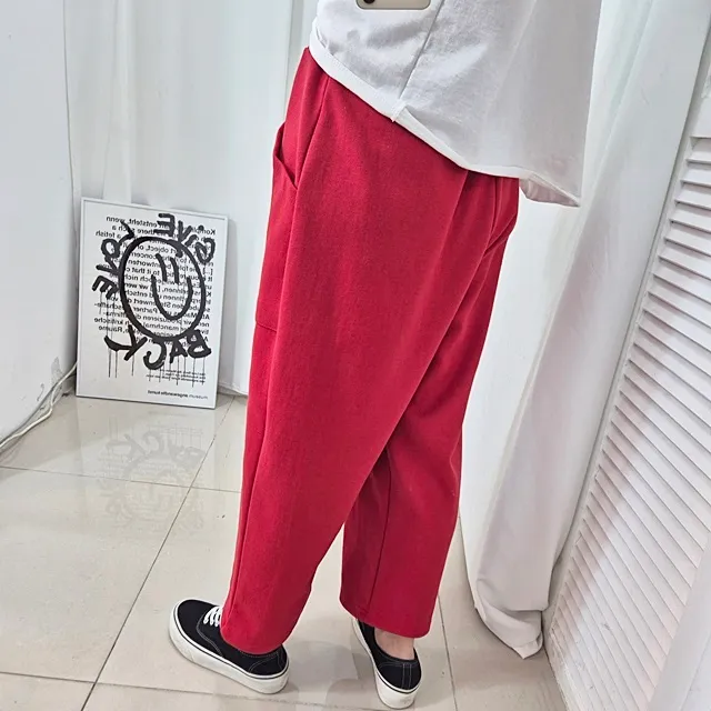 [~99SIZE]캐릭 자수 밴딩배기팬츠 상세 이미지 11