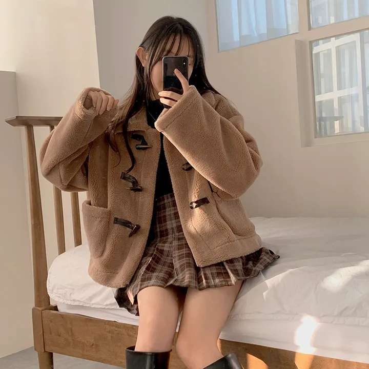 [실물보장!🤍몽글,따뜻~귀여워요! 떡볶이코트 양털코트 겨울코트] 몽실양털떡볶이코트 상세 이미지 33