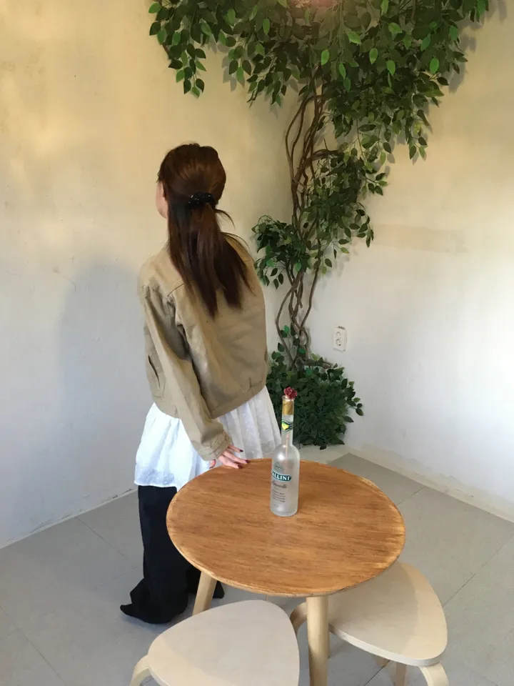 [봄신상💐](2colors/주문폭주🎉/투웨이) 빈티지 블루종 코튼 면 라이더 점퍼 자켓 jk 상세 이미지 8