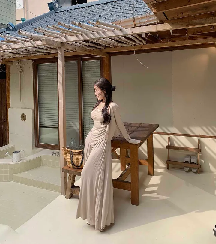 *주문폭주!* 실패없는 셔링티 가디건 와이드 팬츠 세트 (나시,가디건,팬츠 3pc) 상세 이미지 2