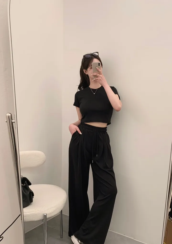 ✨몸매보정/말라핏,+5cm 롱다리만들어주는 찰랑원단 팬츠핏,/고퀄리티원단 세트가격, 무조건쟁여템 후회 절대없는 교복템 ⭐️/진짜 요건 ✔️무조건하세요![쫀득+탄탄 츄이셋업] 상세 이미지 7
