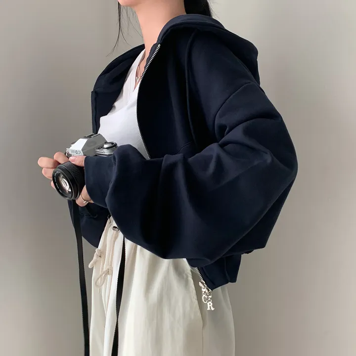 [💖후기극찬/봄,가을교복💖]  자체제작 #크치Made 꿈에 나온 핏, 사계절 입는 크롭 투웨이 후드집업 - zipup : 봄,봄아우터,봄자켓,가을,가을아우터 상세 이미지 50