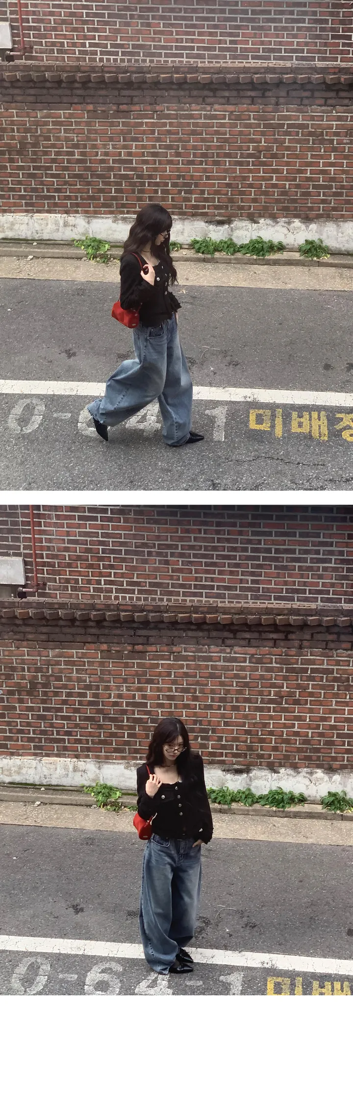 [MD추천🖤] 벌룬핏 워싱 로우라이즈 와이드 데님 pt - 3color 상세 이미지 10
