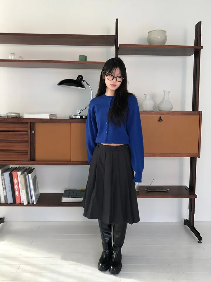 [MD적극추천🤍/후기극찬✨] basic round button cardigan 상세 이미지 4