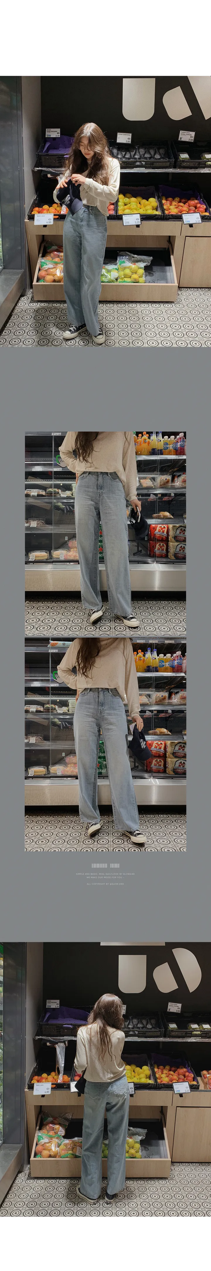 [💙후기최고!/여름1등데님] 투데이 썸머라이트 데님팬츠 (+기본/롱ver) - 4 size (SLOWMADE/자체제작/한여름/빈티지/와이드데님/유연함/연청/중청/진청) 상세 이미지 45