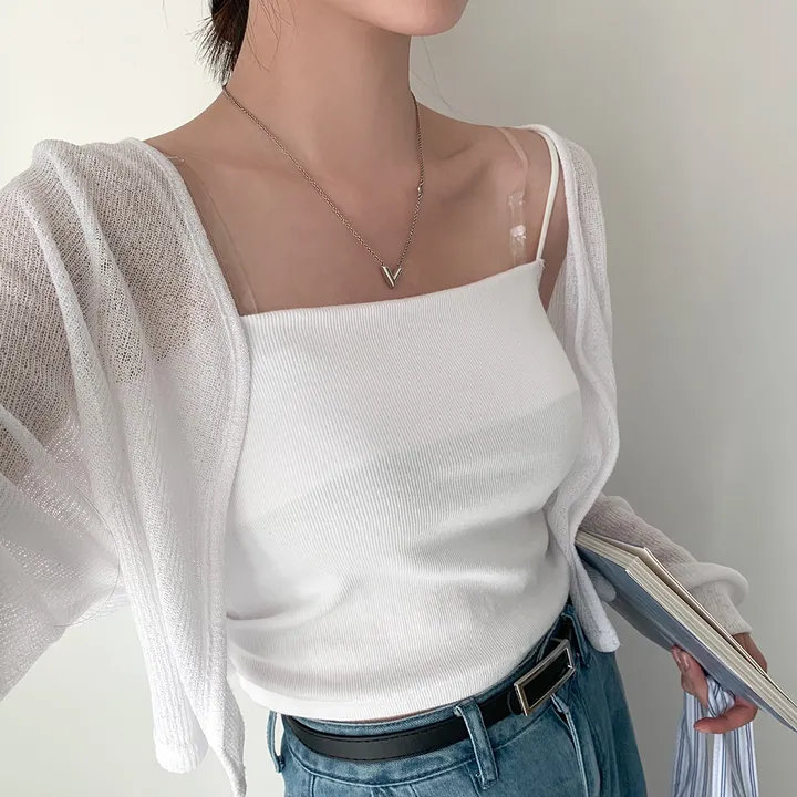 [햇빛차단☀️/블랙 당일출고!] 자체제작 #크치Made 순애 린넨 세미 크롭 볼레로 여름가디건 - cd (장마룩,워터밤,흠뻑쇼 필수템) 상세 이미지 119