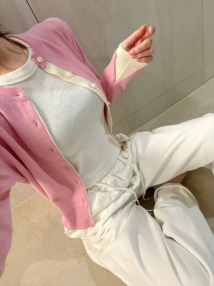 3color) 배색 포인트 소매절개 가디건 *배색가디건, 니트가디건 상세 이미지 26