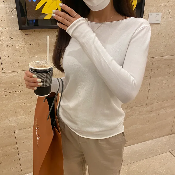 당일🚀* 핵부드러움!! 몸매 좋아보이는 쫀쫀 골지니트 상세 이미지 8