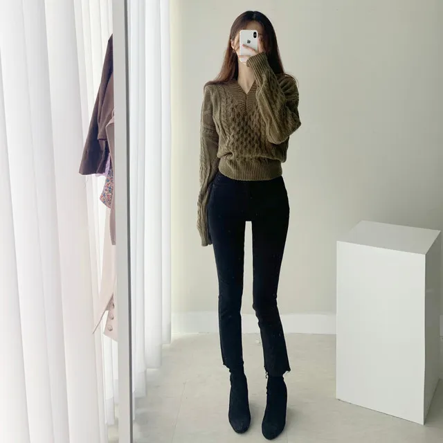 [빠른배송/1만장돌파] 스판굿 반하이 8부 일자 팬츠 면바지 화이트 블랙 베이지 상세 이미지 18