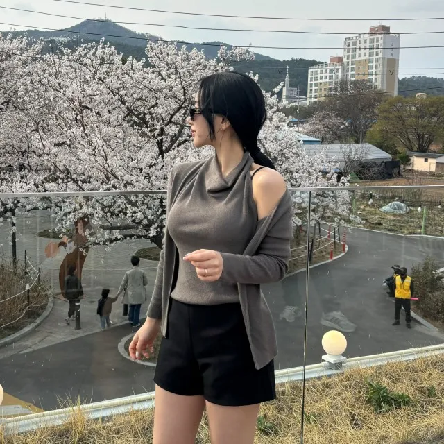 [주말특가,여름 버전출시❤️‍🔥 ] 여리 홀터 나시 니트 봄여름 가디건 상세 이미지 11