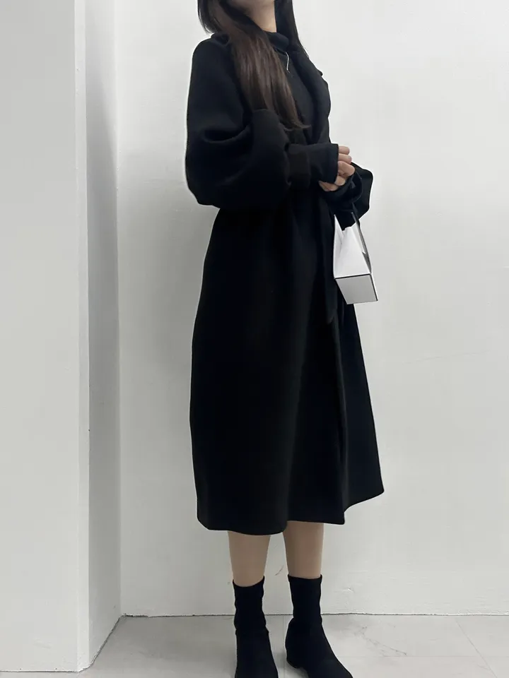 [개강룩/핏보장] 러블리 퍼프 몽글 롱 코트 울코트 (4color) 상세 이미지 39