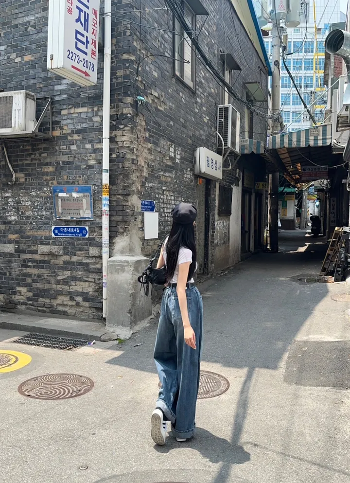 [모델전부소장&교복바지&폴딩데님]𝐄𝐥𝐥𝐞 𝐖𝐢𝐝𝐞 𝐏𝐓 상세 이미지 40