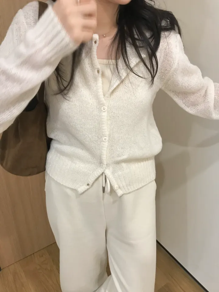 빈스 모헤어 라운드 가디건 (3color) 상세 이미지 7