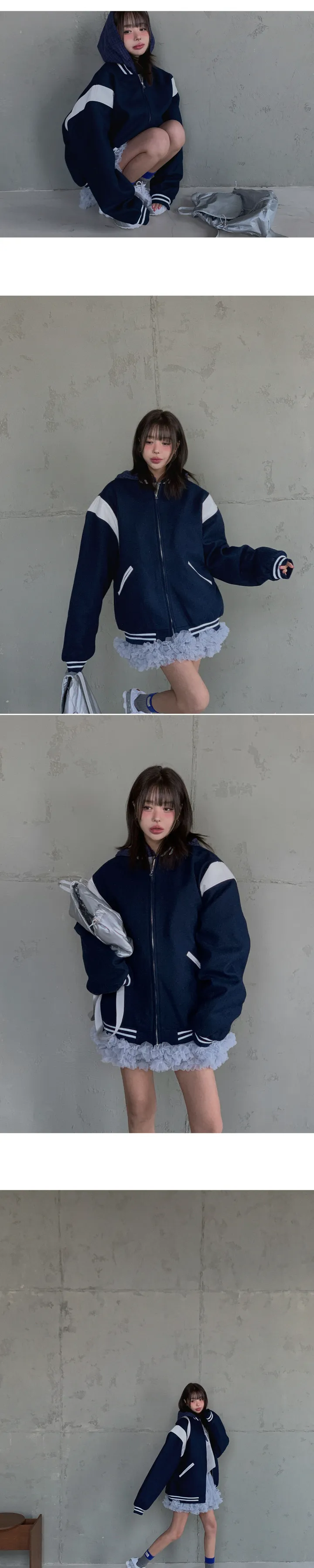 남녀공용 헤리 바시티 점퍼 상세 이미지 8