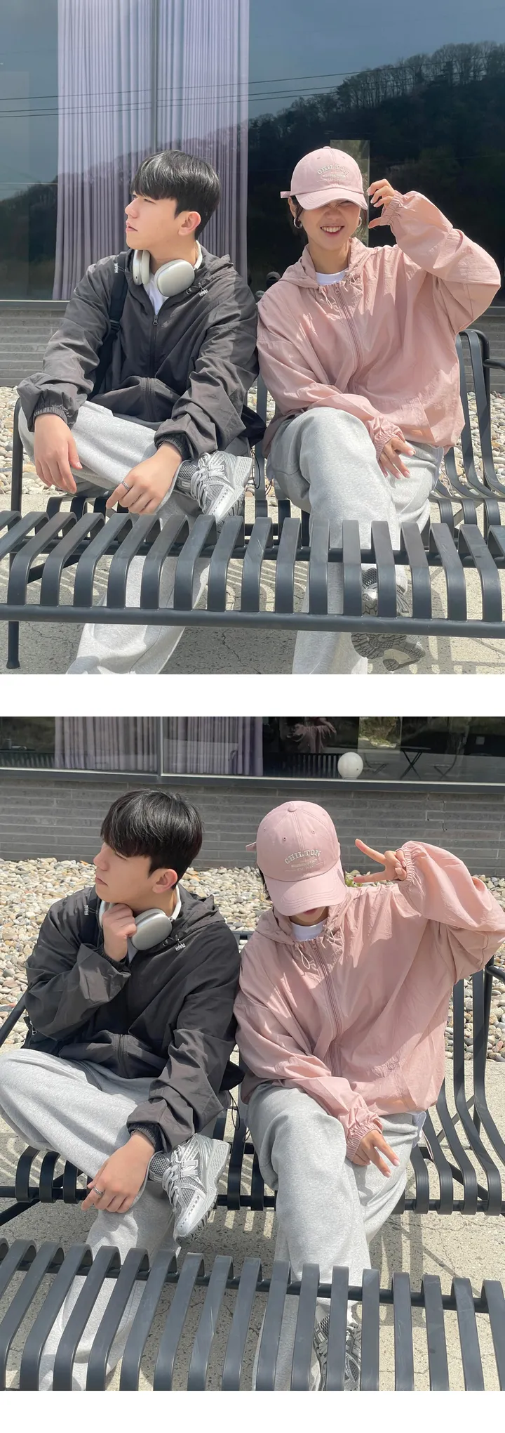 3일 특가⚡기획 후드 봄 여름 얇은 바람막이 집업 자켓 남녀공용 오버핏 고프코어 윈드브레이커 (8col) 상세 이미지 11