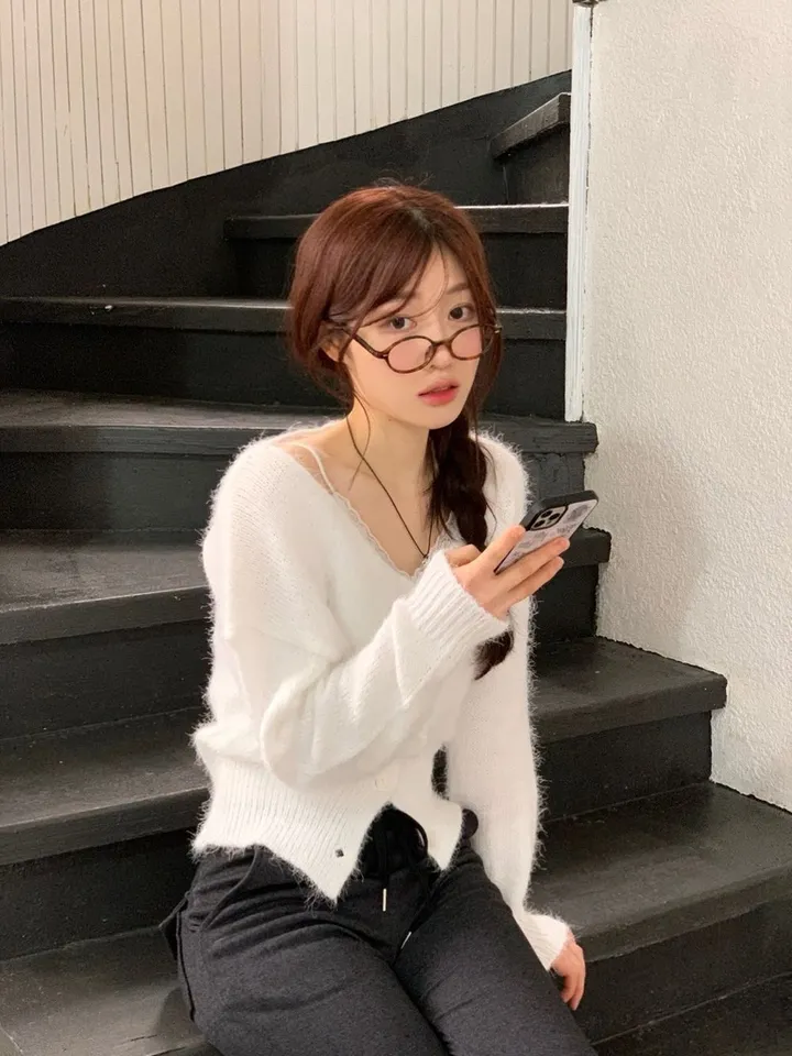 [캡내장O/스판좋아요/부드러워요]메이디 레이스 레이어드 슬림핏 슬리브리스 골지 캡나시 3color 상세 이미지 33