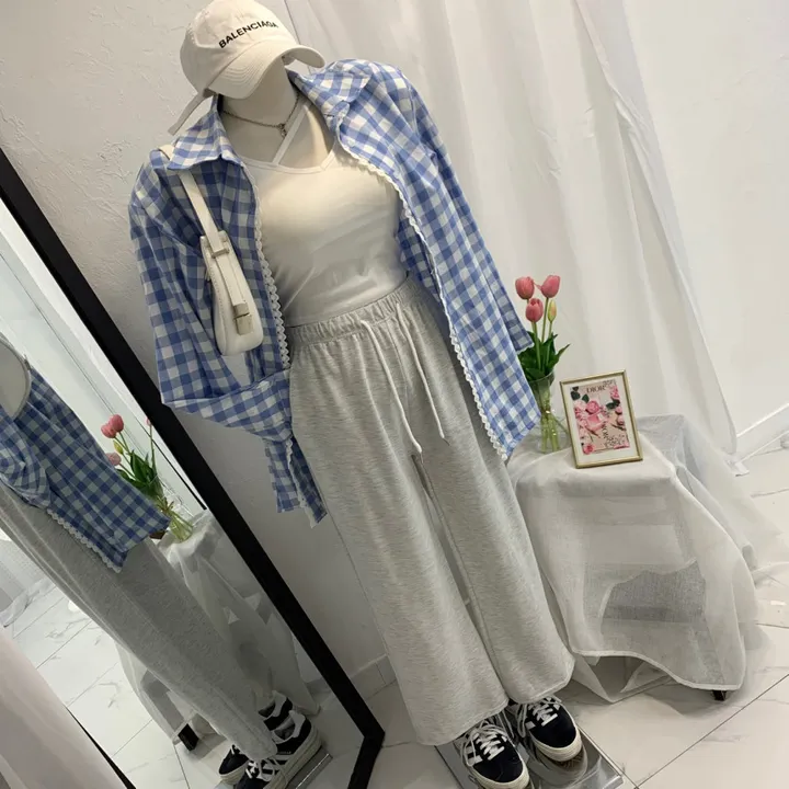 1+1 데일리 쭈리 일자 와이드핏 트레이닝팬츠 [3컬러] 상세 이미지 4