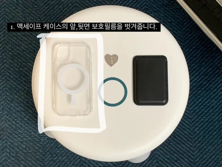 [리뷰최고🎀/풀세트] 발레코어 실버 메탈 리본 맥세이프 하드 케이스 세트 Ballet silver metal ribbon mac safe case set 상세 이미지 35