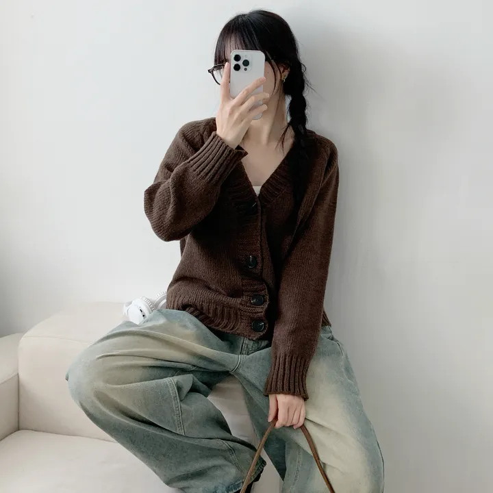 [주문폭주/재진행]리비 브이넥 오버핏 가디건 /오버핏 루즈핏 봄신상 봄가디건 상세 이미지 16