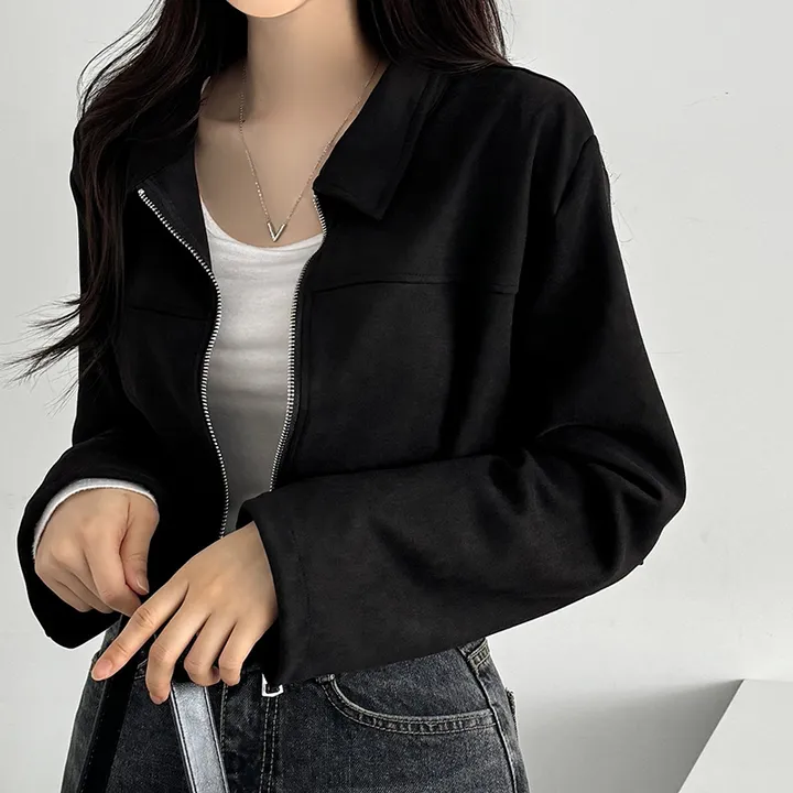 [핵이쁨🤎 *어깨패드O,절개라인* 스웨이드자켓 세무자켓 봄신상] 토너절개카라스웨이드자켓 상세 이미지 14