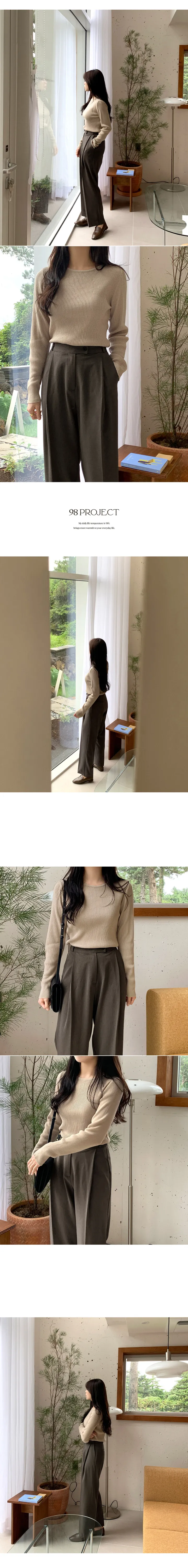 [4만장판매][98project] Autumn 위시 데일리 골지니트 상세 이미지 6