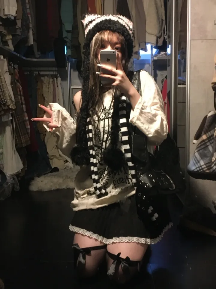 🖤오늘출발/한정수량🖤 복실 냥이 비니 상세 이미지 9