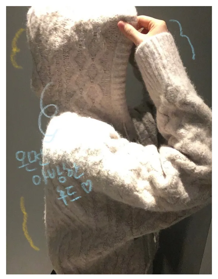 [포근한 무드] 폭닥 니트 후드 가디건 (2 color) 상세 이미지 20