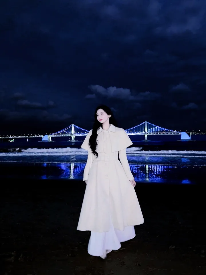 [빠른배송💗/기획특가💗] 벨 블랑쉬 케이프 스노우 아이보리 벨트 플레어 롱 코트 (high quality - 아이,핑크 고퀄리티 겨울 한겨울 방한 연말룩 페이크퍼 에코퍼) 상세 이미지 58
