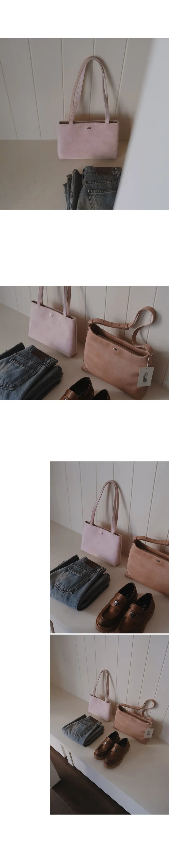 [💝데일리백/숄더백] #LENTO. Bazil suede bag  - 4 color 상세 이미지 13
