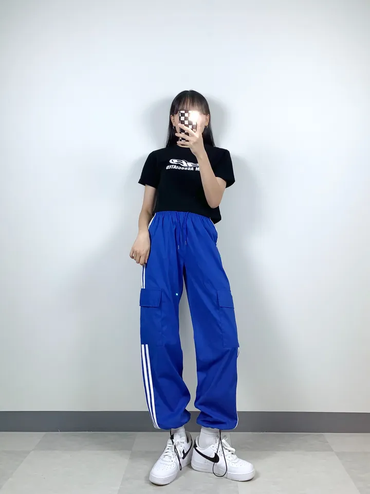 3트랙M 와이드 하이웨스트 스트링 2way 트레이닝 조거 바지 밴딩 팬츠 Y2K 유니크 빈티지 힙한 무드 데일리 스트릿 클럽 아이돌방송댄스 댄서공연무대단체의상 상세 이미지 17
