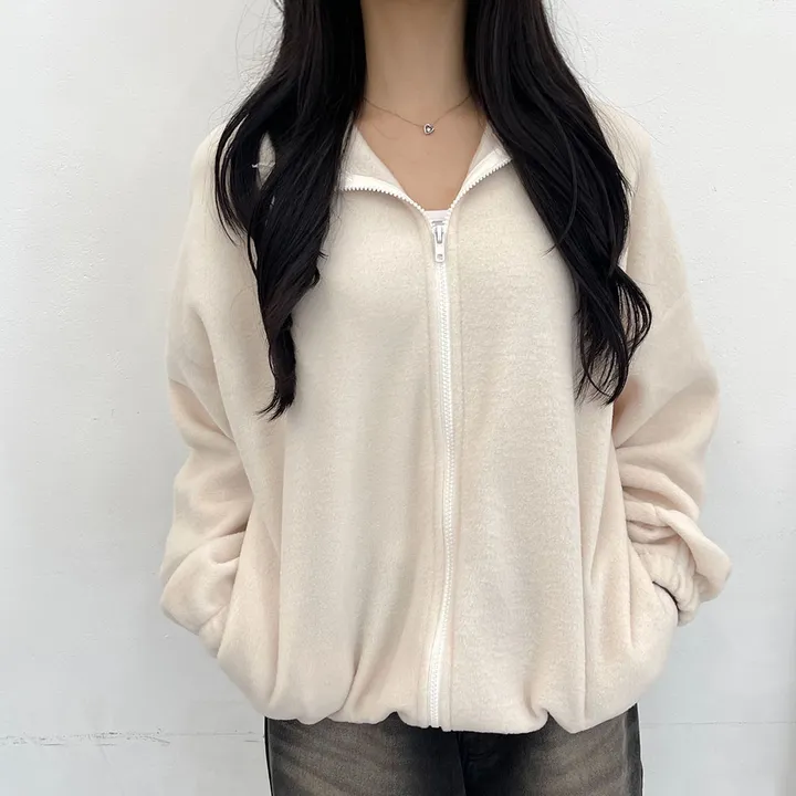 [교복템/루즈핏] 윈터 보송 플리스 집업 - 4color 상세 이미지 22