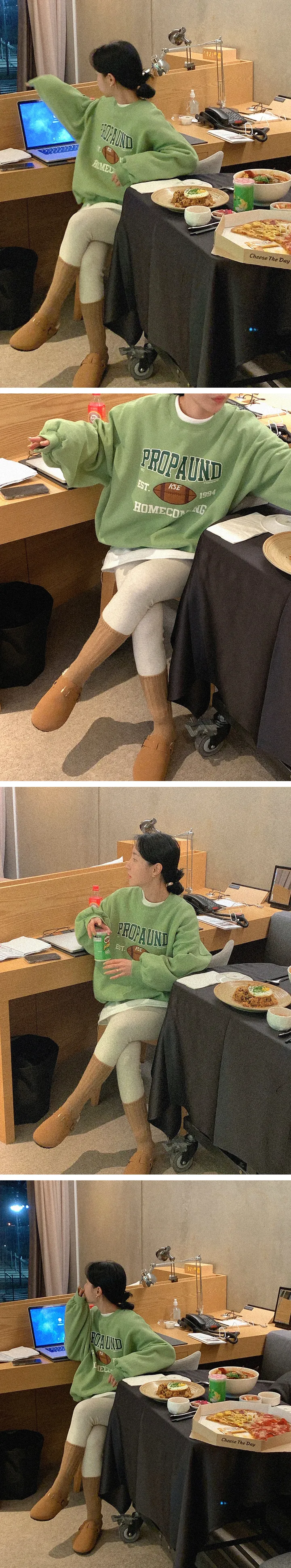 [데일리템/따뜻해요☕]스판 피치 기모 레깅스 (4color) 상세 이미지 11
