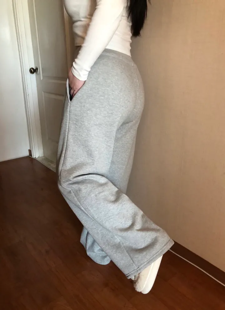 (골넓핏❤️‍🔥/~2XL/2col)코르셋 골반뽕 밴딩 와이드 트레이닝팬츠 상세 이미지 45