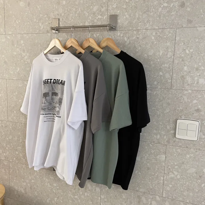 [남자105까지/남녀공용] 4color 오버핏 픽쳐 레터링 반팔 티셔츠 상세 이미지 16