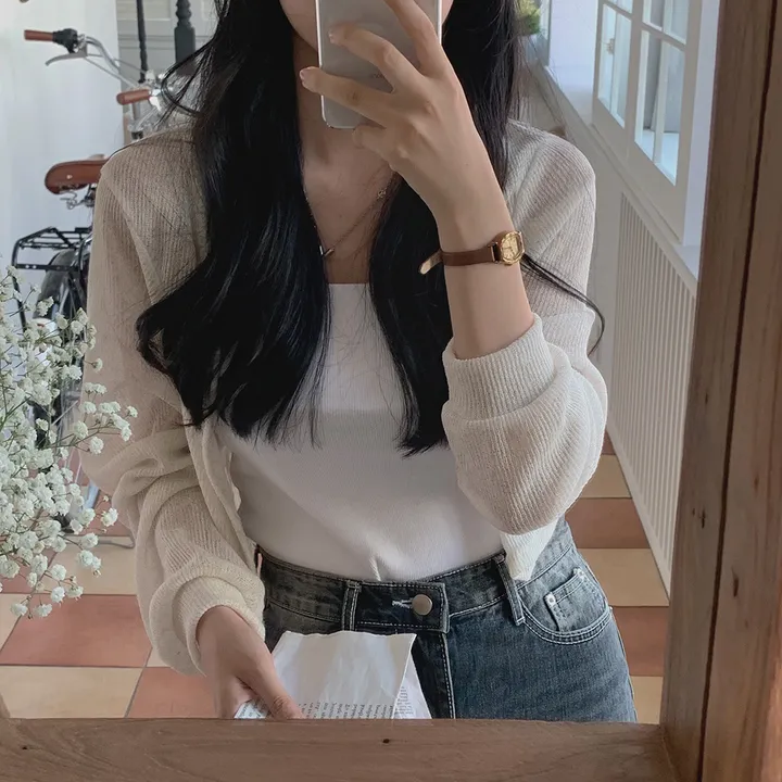 [햇빛차단☀️/블랙 당일출고!] 자체제작 #크치Made 순애 린넨 세미 크롭 볼레로 여름가디건 - cd (장마룩,워터밤,흠뻑쇼 필수템) 상세 이미지 79