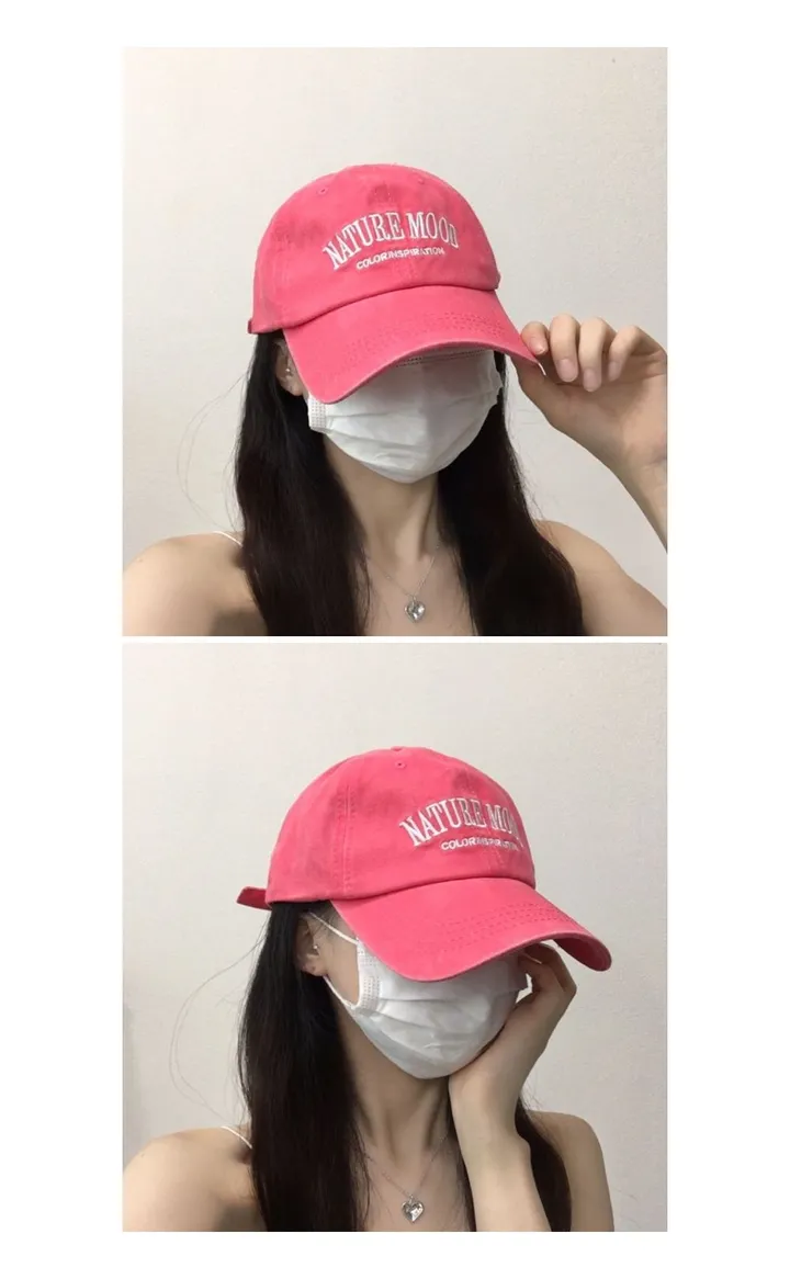 [추가할인/당일출고] 내추럴무드 워싱 피그먼트 볼캡 - 데일리 레터링 남녀공용 소두핏 대두커버 봄 여름 가을 신상 빅사이즈 상세 이미지 15