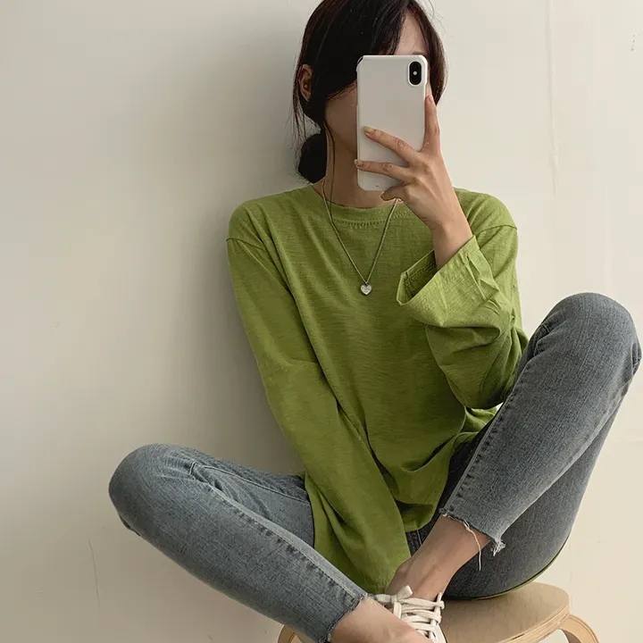 [ 필수템!/10colors ] 샌디 데일리 슬라브 긴팔T 상세 이미지 16
