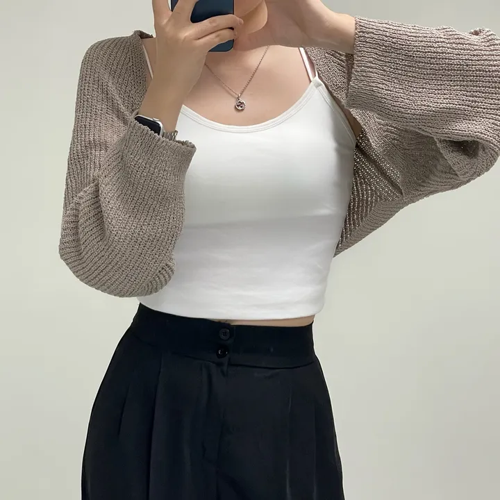 [여리핏/지금부터 쭉~] 엘르 볼레로 가디건 크롭가디건 여름가디건 상세 이미지 32