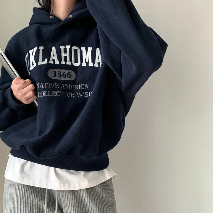 [대박핏보장✨/98%만족/진그레이 당일출고!] 자체제작 #크치Made 꿈에 나온 핏, 오클라호마 1866  양기모 맨투맨 긴팔 후드티 ; 5컬러 상세 이미지 171
