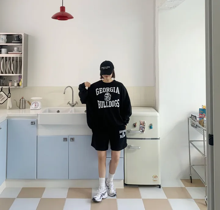 완전편한 셋업 트레이닝 반바지 세트 상세 이미지 4
