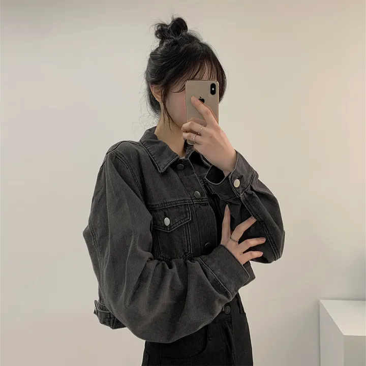 📌최저가 여깁니다! 데일리템은 미리 쟁여두어요!  [간절기필수/기본템] 스탠다드 크롭 데님 청자켓  2color 상세 이미지 2