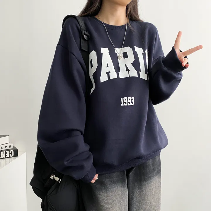 ⭐ 봄버전! [데일리!/묶음할인] 오버핏 파리스 빅레터링 맨투맨 3color 상세 이미지 34