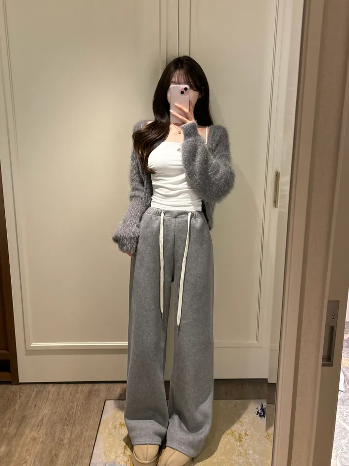 [데일리/청순여리] 앙고라 세미크롭 니트 가디건 봄신상 봄가디건 (6color) 상세 이미지 10