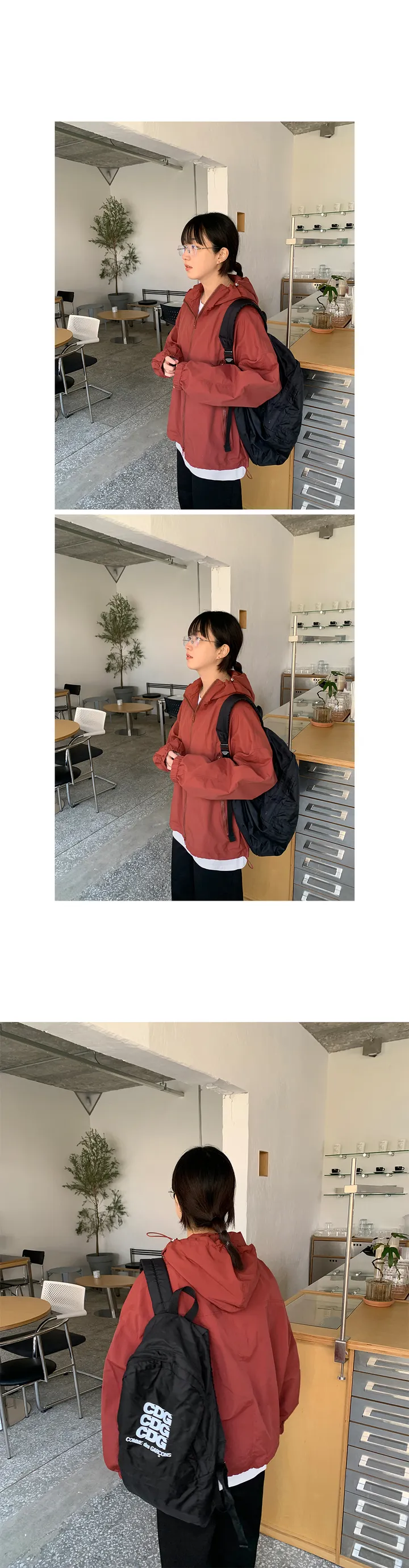 [unisex] 토타 투웨이 스트링 후드 윈드 자켓 (5color) 상세 이미지 10