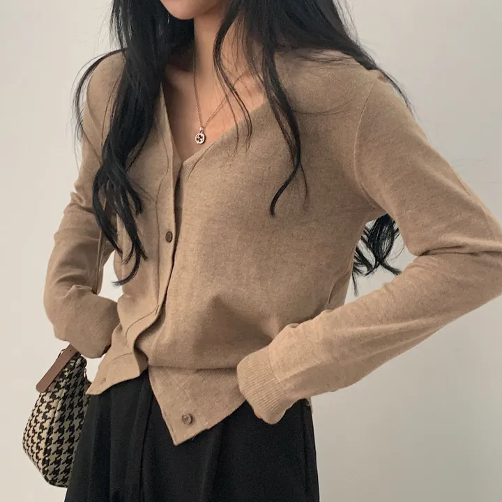 [간절기신상] 가을을 준비하는, 브이넥 니트가디건;5col 상세 이미지 41