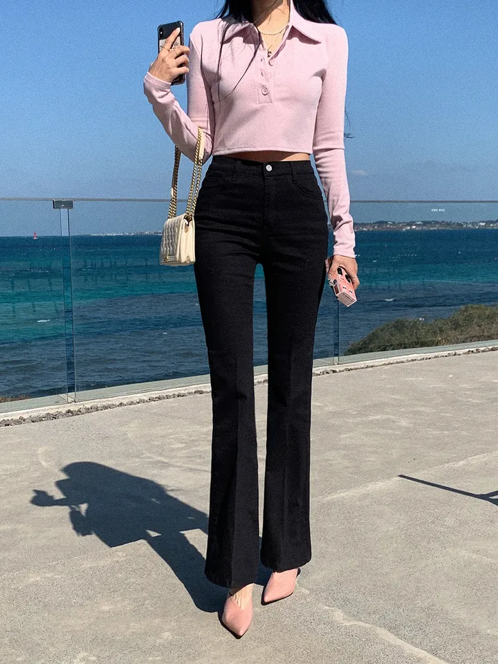 단독) 볼링레직기밴딩부츠컷 pants 💗2ver.숏/롱 (xs사이즈,숏기장 추가!) 상세 이미지 22