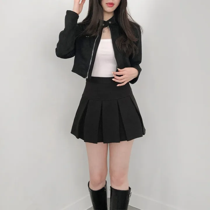 [부드러움/핏넘예] 봄자켓으로 추천! 차이나카라 크롭핏 슬림 스웨이드 자켓 상세 이미지 54