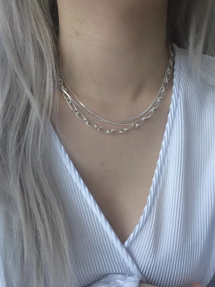 basic matte chain necklace 상세 이미지 3