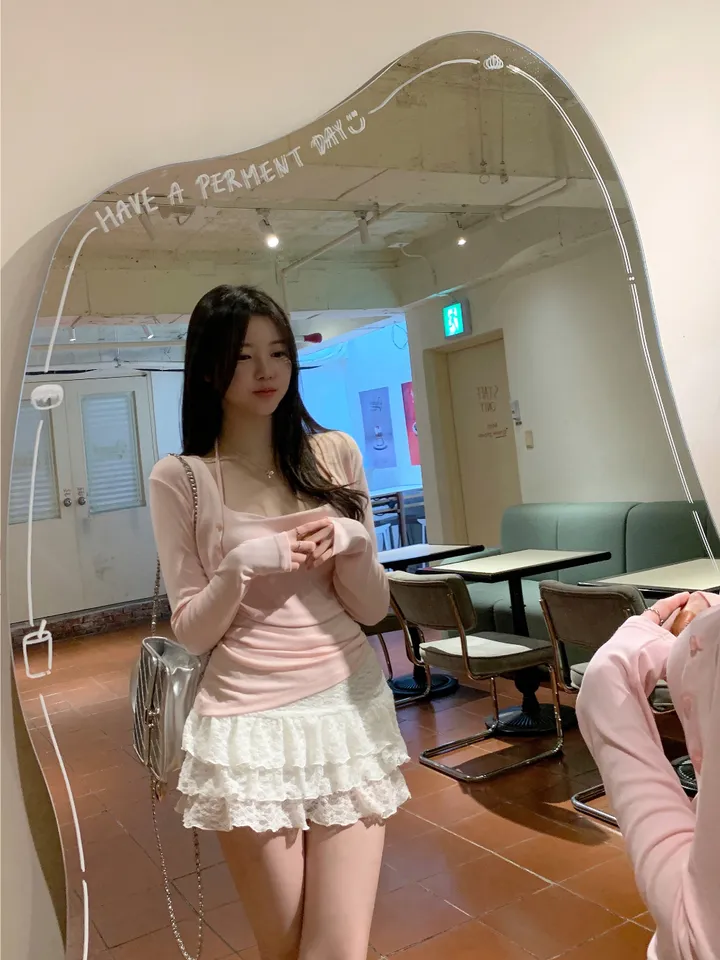 베리유 언발 드래이핑 가디건 세트 상세 이미지 12